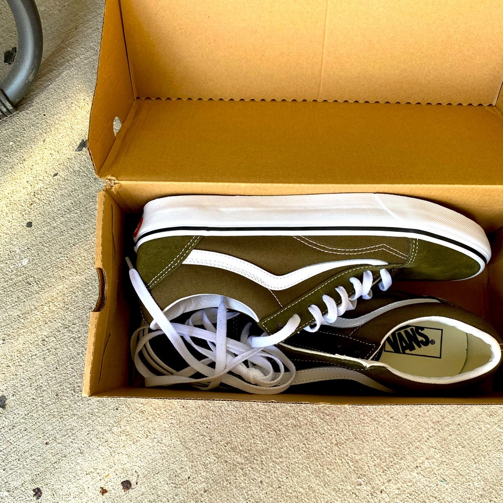 New in box olive vans